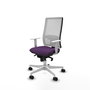 PIQUERAS Y CRESPO Silla de oficina Horna con mecanismo Sincro, Morado y Blanco