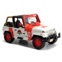 JADA TOYS Coche Jeep Wrangler Jurassic Park 1/24 Metal Rueda Libre Apertura Puertas Capó Neumáticos Goma Edad +8 Años 25x11.81x11.81cm