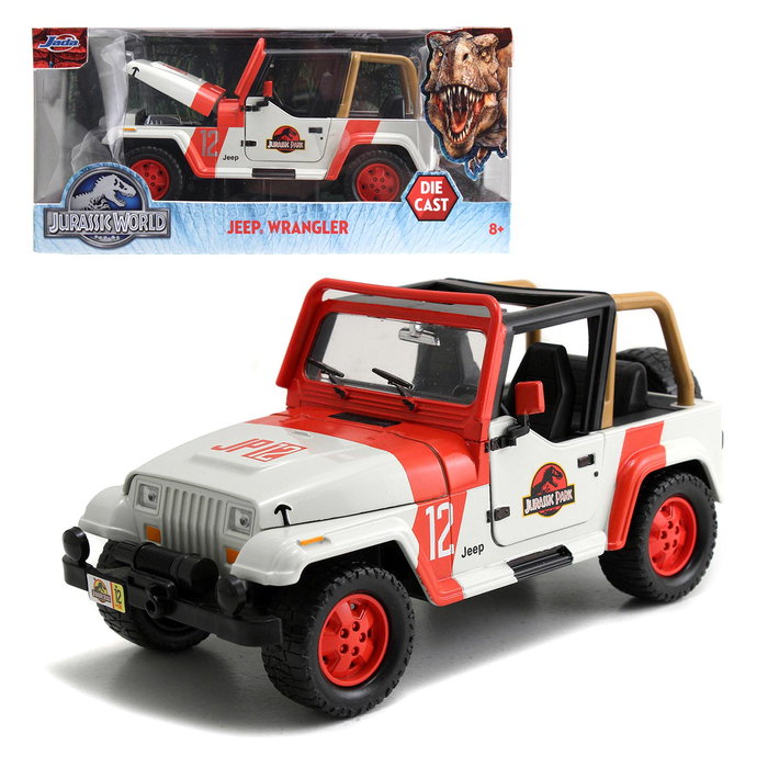 JADA Coche todoterreno Jurassic Park Jeep Wrangler 1:24
