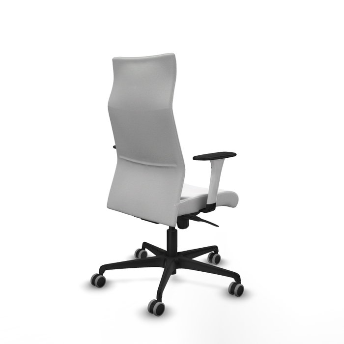 PIQUERAS Y CRESPO Sillón Albacete con Mecanismo Sincro, Tela Blanca y Base de Nailon Negra PIQUERAS Y CRESPO Sillón Albacete con Mecanismo Sincro, Tela Blanca y Base de Nailon Negra