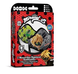 Mascarilla Higiénica My Other Me Premium Cat Noir 2 Unidades