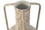 DKD Home Decor Jarrón de Metal Envejecido Blanco 23x23x35,5 cm