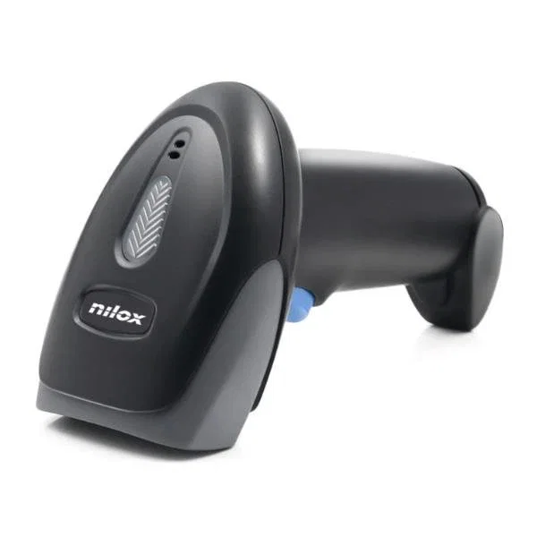 Nilox Lector de Códigos de Barras NXSC2DW Portátil Inalámbrico 1D/2D USB Negro, Compatible con Windows/Mac/Android/Linux, QR Code, CMOS