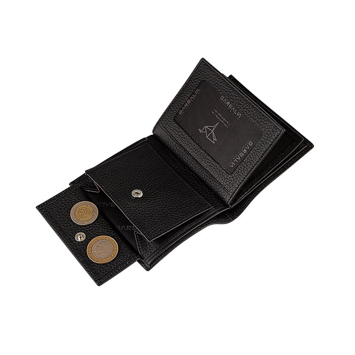 Zoozie Bags Cartera de Piel para Hombre Reynosa - Black, Negro