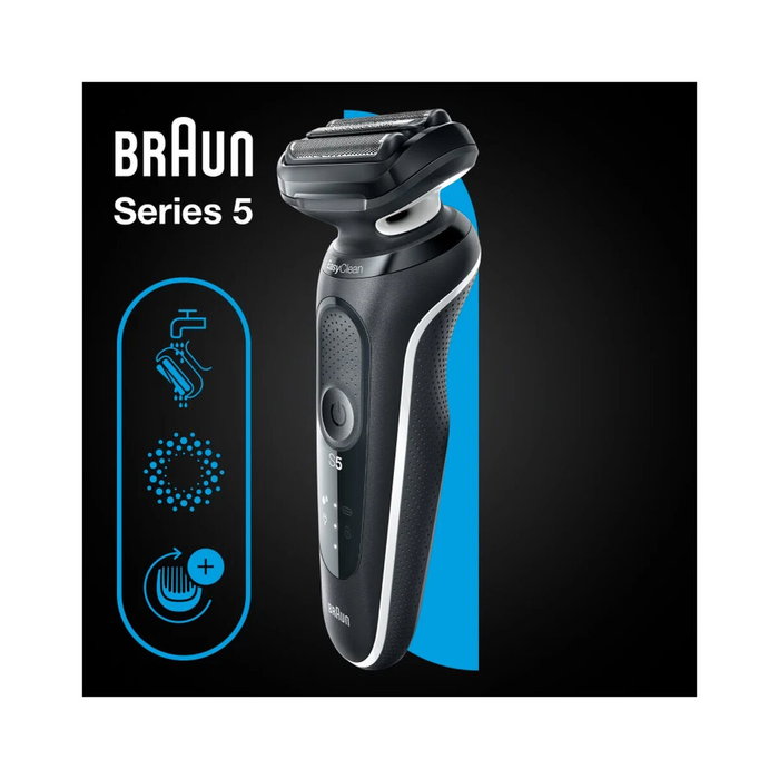 Braun Series 5 51-M1000s Afeitadora Inalámbrica AutoSense Negro/Azul