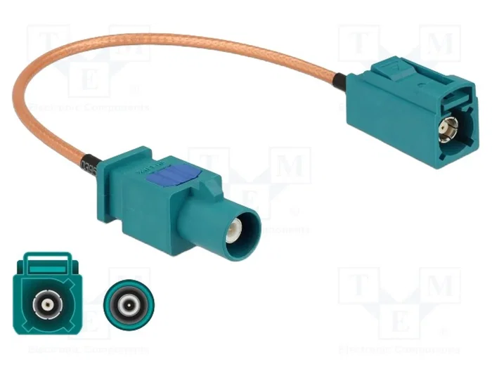 DeLOCK 89660 Cable de antena coaxial FAKRA Z a FAKRA Z RG-316 20 cm DeLOCK 89660 Cable de antena coaxial FAKRA Z a FAKRA Z RG-316 20 cm