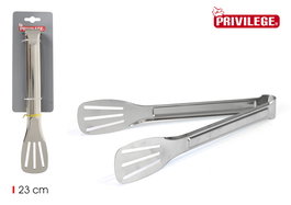 Wooow Pinzas de Cocina, Acero, 23 cm, Privilege - Ancho: 4.5 cm, Alto: cube.5 cm, Largo: 23 cm (36 Unidades)