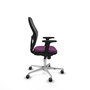 PIQUERAS Y CRESPO Silla de oficina Jorquera con mecanismo Sincro, Morado y Negro