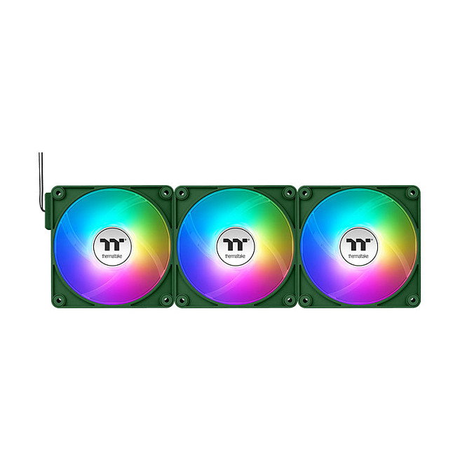 Thermaltake CT120 EX ARGB Sync PC Cooling Fan Racing Green 120mm (Pack de 3)