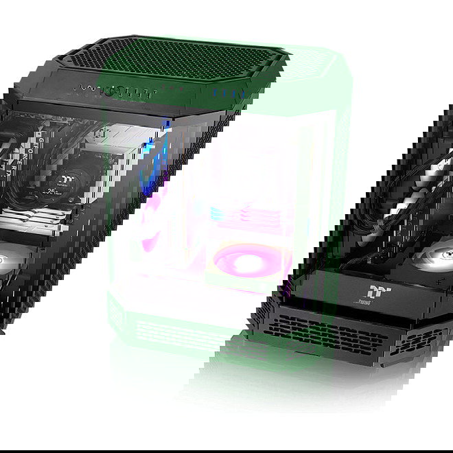 Thermaltake CT120 EX ARGB Sync PC Cooling Fan Racing Green 120mm (Pack de 3)