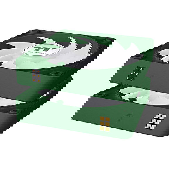 Thermaltake CT120 EX ARGB Sync PC Cooling Fan Racing Green 120mm (Pack de 3)