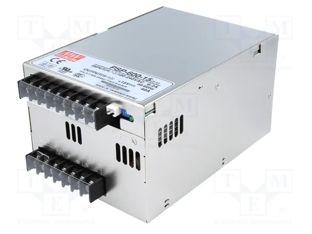 MEAN WELL PSP-600-15 600W 15VDC 40A MEAN WELL PSP-600-15 600W 15VDC 40A