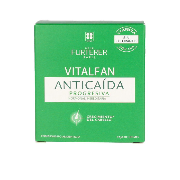 Rene Furterer VITALFAN Complemento Alimenticio Caída Cabello Progresiva 30 Cápsulas