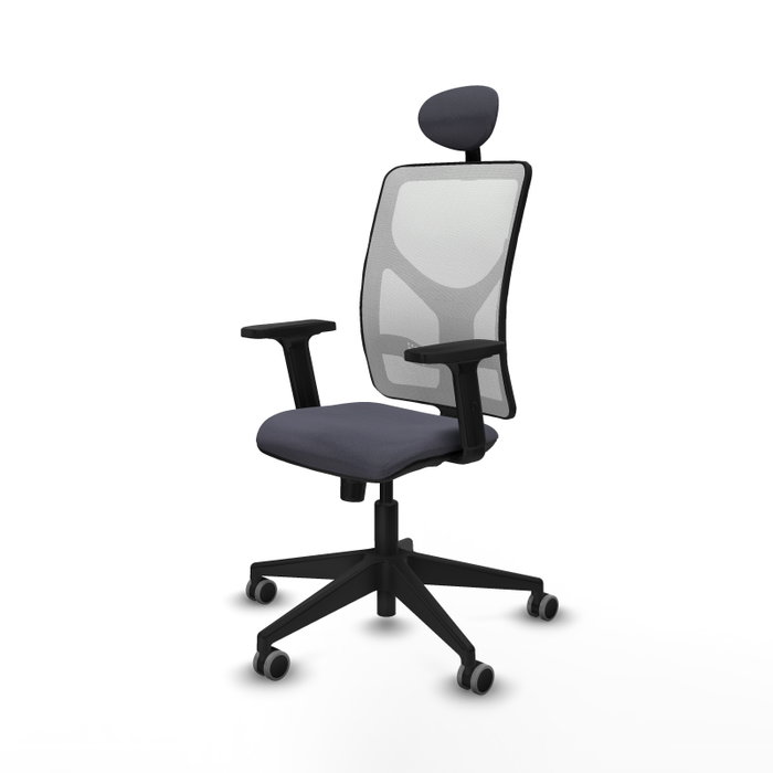 PIQUERAS Y CRESPO Silla de oficina Motilla con Mecanismo Sincro, Gris oscuro y Blanco PIQUERAS Y CRESPO Silla de oficina Motilla con Mecanismo Sincro, Gris oscuro y Blanco