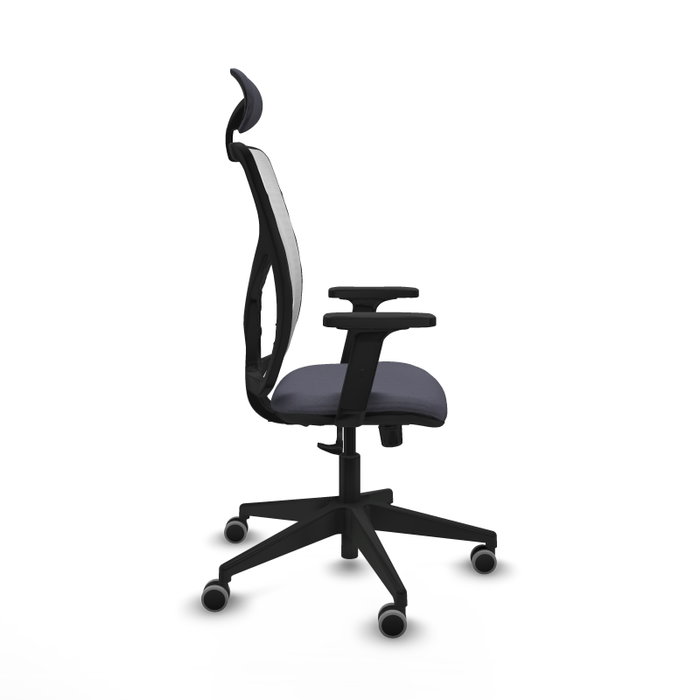 PIQUERAS Y CRESPO Silla de oficina Motilla con Mecanismo Sincro, Gris oscuro y Blanco PIQUERAS Y CRESPO Silla de oficina Motilla con Mecanismo Sincro, Gris oscuro y Blanco