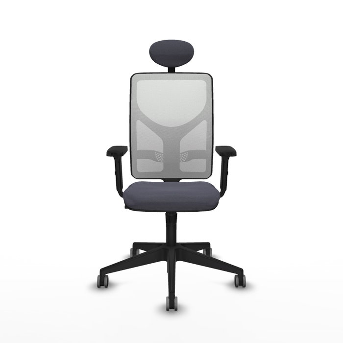 PIQUERAS Y CRESPO Silla de oficina Motilla con Mecanismo Sincro, Gris oscuro y Blanco PIQUERAS Y CRESPO Silla de oficina Motilla con Mecanismo Sincro, Gris oscuro y Blanco