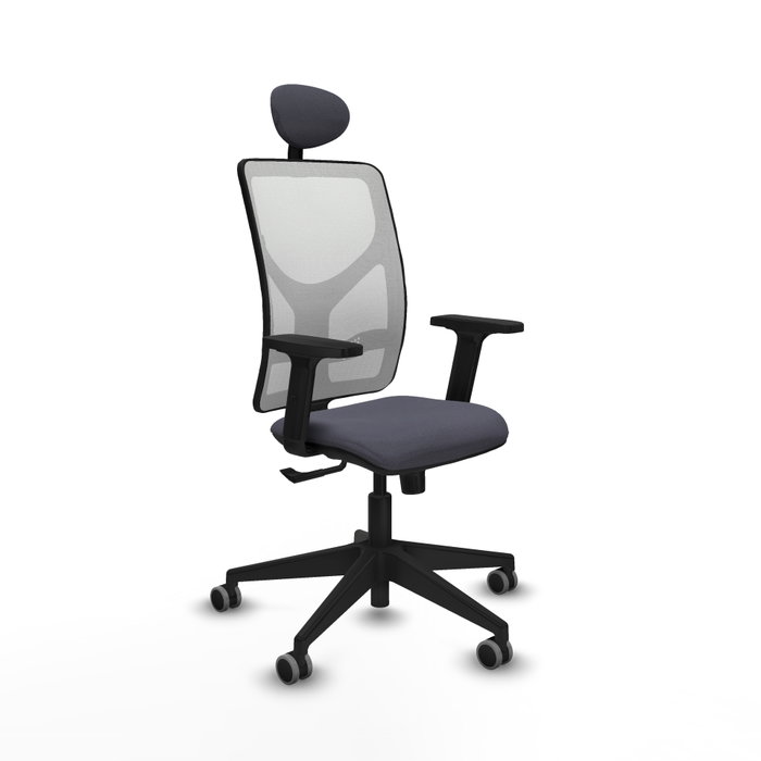PIQUERAS Y CRESPO Silla de oficina Motilla con Mecanismo Sincro, Gris oscuro y Blanco PIQUERAS Y CRESPO Silla de oficina Motilla con Mecanismo Sincro, Gris oscuro y Blanco
