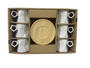 DKD Home Decor Set de 6 Tazas de Café Porcelana Blancas Modernas 7.5 x 8 x 11 cm 180ml Apto Microondas y Lavavajillas