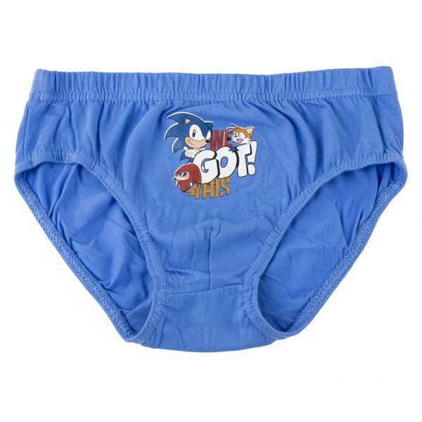 Cerdá Pack Calzoncillos Single Jersey Neceser Sonic T06/08 Modelos Surtidos 6-8 Años