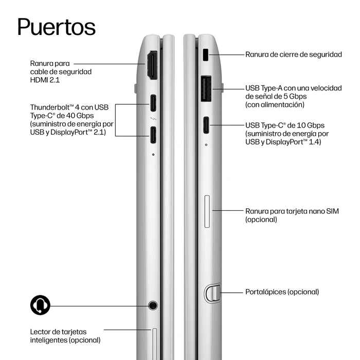 Hp EliteBook 8 Flip G2i Intel Core Ultra 7 32 GB RAM 512 GB SSD 13.3 Pulgadas Táctil Hp EliteBook 8 Flip G2i Intel Core Ultra 7 32 GB RAM 512 GB SSD 13.3 Pulgadas Táctil