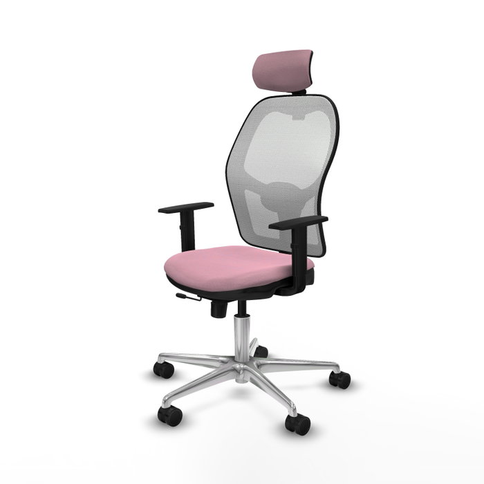 PIQUERAS Y CRESPO Silla de oficina Jorquera Rosa y Blanco PIQUERAS Y CRESPO Silla de oficina Jorquera Rosa y Blanco