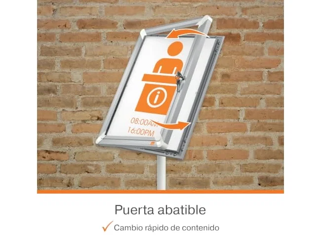 Nobo Atril de Suelo Premium Plus DIN A3 con Marco y Cerradura Nobo Atril de Suelo Premium Plus DIN A3 con Marco y Cerradura