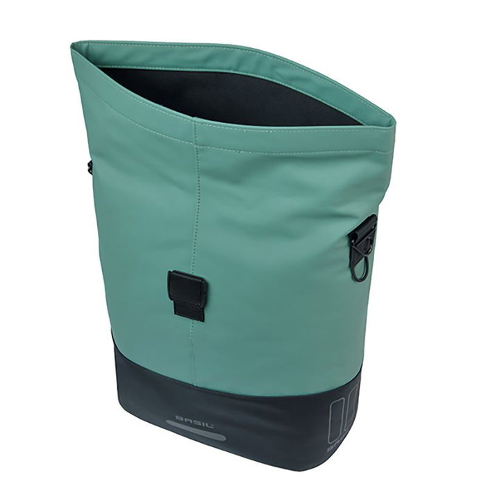 Basil Cove Bolsa Impermeable para Bicicleta 16L con Bandolera - Cuero Vegano MIK