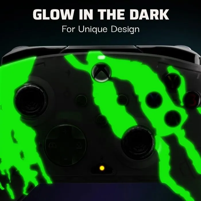 PDP Rematch Glow Advanced Gamepad para Xbox, con cable, color Verde Jolt - PDP1705967003824