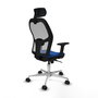 PIQUERAS Y CRESPO Silla de oficina Jorquera con mecanismo Sincro, Azul y Gris