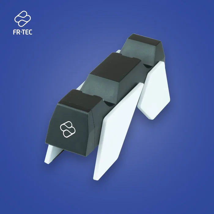 FR-TEC Dual Charging Station II FT0041 - Base de Carga Dual Rápida para 2 Mandos PlayStation 5 y PS5 Edge, Cable USB-C Incluido, Color Blanco