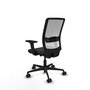 PIQUERAS Y CRESPO Silla de oficina Haches Negro y Blanco