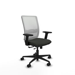 PIQUERAS Y CRESPO Silla de oficina Haches Negro y Blanco