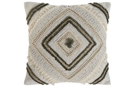 DKD Home Decor Cojín de Algodón 45x45 con Bordado a Mano, Pack de 2
