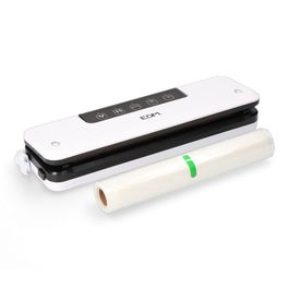 EDM Envasadora al Vacío 90W - 5 Funciones (Húmedo, Contenedor, Sello, Aspirar/Sellar, Blandos) - 35-55 kPa, Sellado 28cm con Bobina de Bolsas, Color Blanco/Negro, Ref. 07587