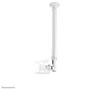 Neomounts FPMA-C100WHITE Soporte Techo TV hasta 30" (76 cm) con Giro, Inclinación, Rotación y Ajuste de Altura 79-129 cm, Compatible VESA 75x75/100x100/200x100, Color Blanco