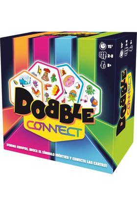 Asmodee Dobble Connect, Juego de Cartas Multicolor