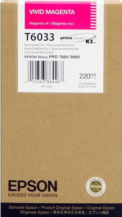 Epson Cartucho de Tinta Magenta Vivo T603300 para Stylus Pro 7880/9880
