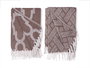 Giftdecor Multiuso Jacquard Marron 180 x 220 cm (Set de 8)