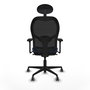PIQUERAS Y CRESPO Silla de oficina Jorquera Azul Marino y Negro