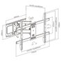 Gembird Soporte de pared para pantallas LCD de 37 a 80 pulgadas