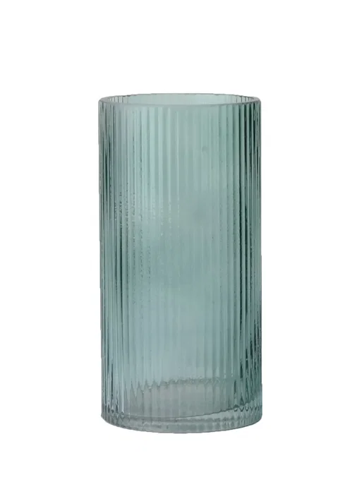 DKD Home Decor Jarrón de Cristal 10x10x20 cm Surtido de 3 Colores