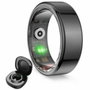 KSIX Anillo Inteligente Saturn Talla L Negro