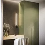 LAHTI SOL-TH.189 Lámpara de pared de diseño LED, aplique interior blanco/dorado/negro, 3000K, módulo LED longitud completa