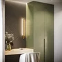 LAHTI SOL-TH.189 Lámpara de pared de diseño LED, aplique interior blanco/dorado/negro, 3000K, módulo LED longitud completa