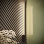 LAHTI SOL-TH.189 Lámpara de pared de diseño LED, aplique interior blanco/dorado/negro, 3000K, módulo LED longitud completa