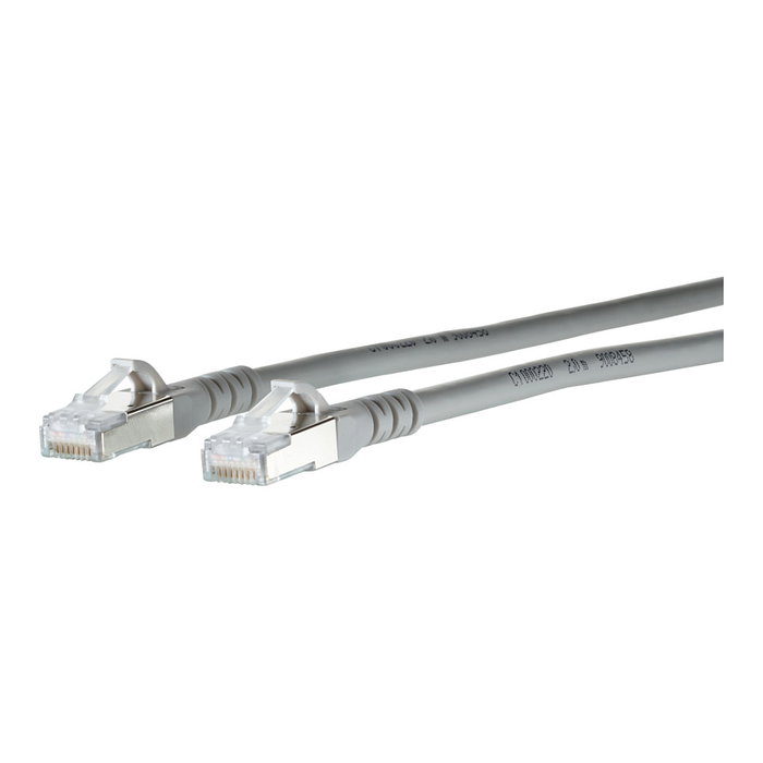 METZ CONNECT Patchkabel Cat.6A S/FTP 0,3 m Gris METZ CONNECT Patchkabel Cat.6A S/FTP 0,3 m Gris