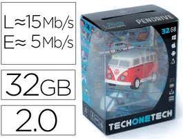 Tech on tech Memoria USB Hippy Van Bang Camper 32 GB