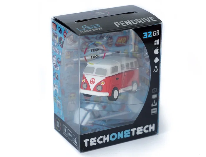 Tech on tech Memoria USB Hippy Van Bang Camper 32 GB