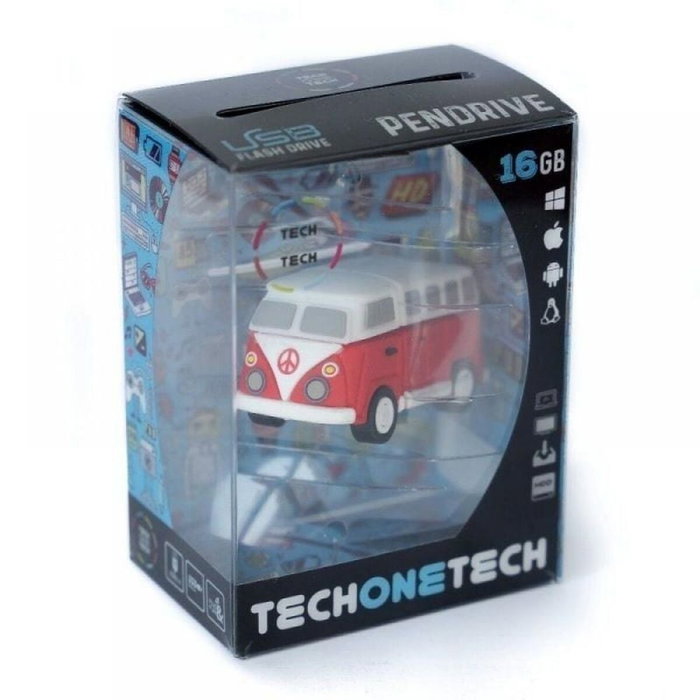 Tech One Tech Memoria USB Hippy Van Bang Camper 32 GB Tech One Tech Memoria USB Hippy Van Bang Camper 32 GB