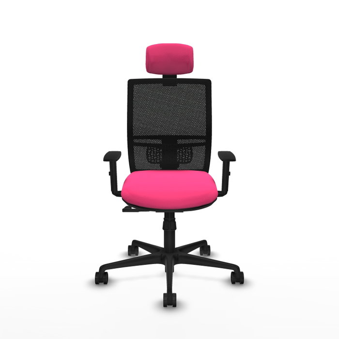 PIQUERAS Y CRESPO Silla de oficina Yunquera con mecanismo Sincro Rosa y Negro PIQUERAS Y CRESPO Silla de oficina Yunquera con mecanismo Sincro Rosa y Negro